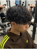 マッシュヘア/波巻きパーマ/men's/スパイラルパーマ