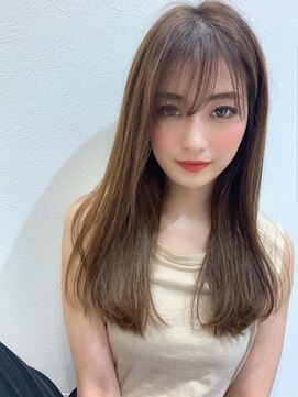 Belea尾張旭 シースルーバングでオシャレなストレートロング L ビレア 尾張旭店 Belea のヘアカタログ ホットペッパービューティー