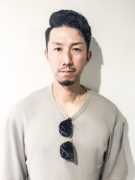 フジヤマ バーバー ショップ(FUJIYAMA BARBER SHOP) オールバック七三コンマヘアツイストパーマ