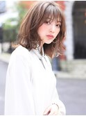 ひし形/ココアブラウン/フリンジウェーブ/20代30代40代/表参道