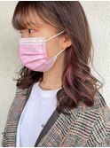 インナーカラー/イヤリングカラー/ピンクベージュ