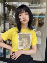 ヒュージ 三軒茶屋(huge)&nbsp;ウルフレイヤー/フェイスレイヤー/ミディアムウルフ/グレージュ