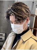 ツイストスパイラルパーマハイライトツイストパーマツーブロック