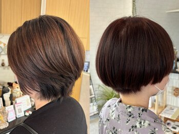 ヘアモード ビバップ(hair mode BEBOP)の写真/【飾磨駅/駐車場あり】クセを活かしたヘアなど,高い再現性が人気☆マンツーマン施術で落ち着いたひと時を…