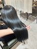 【さらなる艶髪へWケア髪質改善TR】カット＋艶カラー＋ケアTR＋UPTOGLOSS