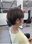 白髪ぼかしハイライト◎40代50代おすすめ◎くびれショート