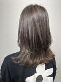 ハイライト_透け感カラー_グレージュ_髪質改善カラー