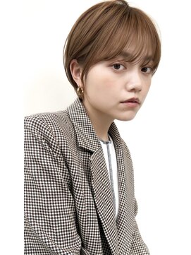 ゴカン バイ ジル ブラン 名古屋(Gokan by JIL BLAN) ハイライトバレイヤージュダブルカラーショートカット30代40代