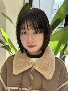 サンド 大阪梅田(sand) ＠hitoshi__sand黒髪/ネビージュ/小顔/ワンレン/大阪梅田