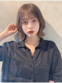 シアアイスグレージュ×くびれレイヤーボブ