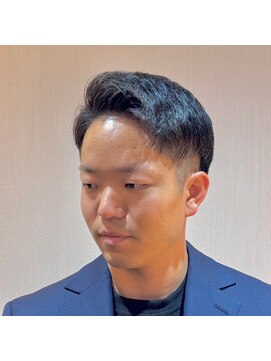 ジェントル(GENTLE) 大人の清潔感アップバング×ナチュラルフェード ツーブロック