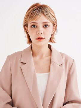 オンク 新宿(onk) 黒髪/グレーベージュ/レイヤーロング/前髪パーマ[新宿駅]