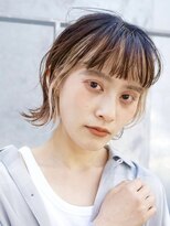 テクネ 天神大名(techne)&nbsp;天神大名今泉ブリーチカラーインナーカラーイヤリングカラーボブ