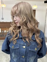 リヴ ウメダ(LIV umeda)&nbsp;ミルクティーベージュ/ブリーチ/ダブルカラー【梅田】