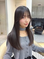 ロンドメリア 天神大名店(Lond Melia) イメチェンヘアスタイル美髪のススメワイドバングブルーブラック