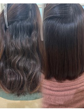 サンド 池袋(sand) 縮毛矯正＋ボブ