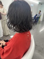 イロウ 山口どうもん店(IROW)&nbsp;パーマ　ダークブラウン　ボブ　髪質改善【山口】