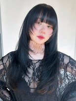 アイティーバイアルバム 松戸店(IT by ALBUM)&nbsp;ロング前髪カットウルフレイヤー顔周りレイヤー_F0697