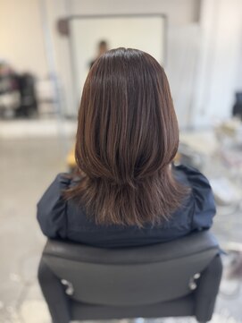 エフフォーユアヘアー 北方店(F for your hair) レイヤーカット ラベンダーブラウン