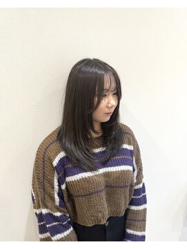 レンジヘアー(lange hair) ash brown【レイヤーカット/アッシュブラウン/透明感カラー】