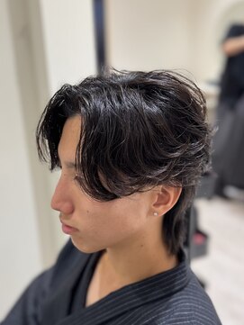 バース 梅田中崎町店(BIRTH) ニュアンスパーマフェザーパーマセンターパートウルフ