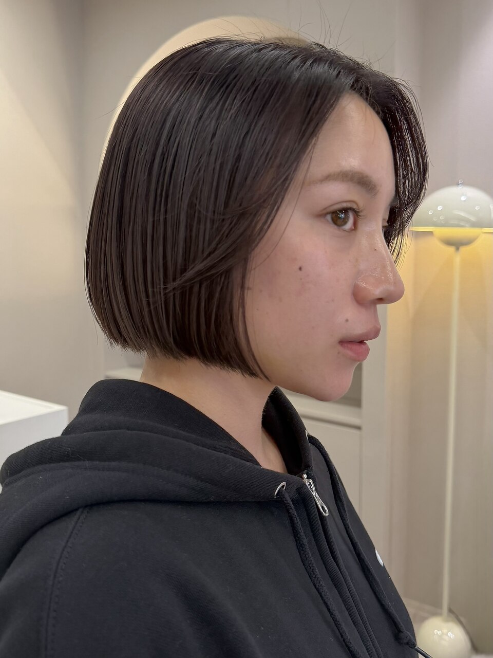 艶髪ボブ/ピンクベージュ/表参道/女性美容師