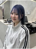 韓国風ブリーチカラー/顔周りカット