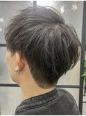 MEN'S HAIR/ラウンドマッシュ/刈り上げセンターパート/松戸駅