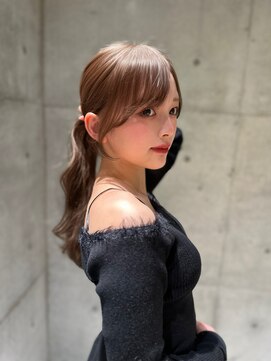 ロンド マーレ 天神大名店(Lond mare) 黒髪/オリーブグレー/小顔/ココアベージュ/レイヤーカット