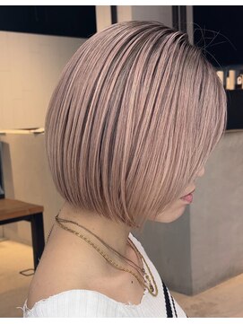 サロウィン 下北沢(SALOWIN) ピンクベージュのシャドールーツ