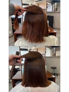 アリカ(arika) 明るい髪の方もダメージ抑えて髪質改善ストレート