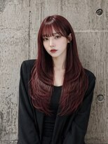 リティアンドビューティースタジオモッズシブヤ(LITTY&beauty studio M.O.D shibuya)&nbsp;チェリーレッドレイヤーカット/ハッシュカット/髪質改善