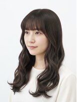 チャチャブラン(cha-cha Blanc)&nbsp;韓国風ゆる巻きロング×透けバング｜ツヤ感ブラウン