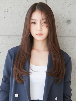 ニューヨークニューヨーク なんば道頓堀店(NYNY)の写真/ダメージレスで艶やかなストレートヘアを実現。憧れのストレートも、髪に優しい施術で傷めず、理想の美髪へ