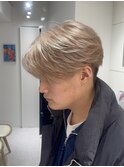 MEN’S/リバースセンターパート/ニュアンスパーマ/渋谷