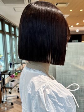 ファースト 仙台店(first) 仙台/ 透明感カラー/大人ボブ/顔周りカット/艶髪
