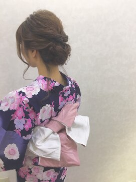 ラウレア(Laule'a) 浴衣着付け ゆるふわシニヨン ラウレア新福島