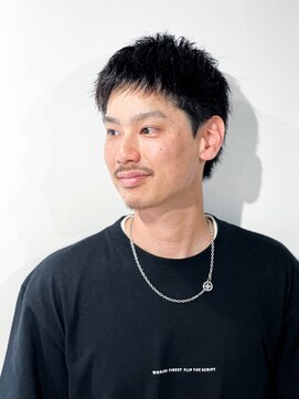 フジヤマバーバーショップ アジト(FUJIYAMA BARBER SHOP ajito) バーバーカット黒髪アップバングストリート【藤本ユースケ】0518