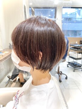 アッシュ 大泉学園店(Ash) ボルドー×丸みショートボブ【Ash大泉学園 横山】