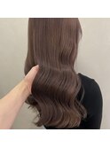 【&ONE 自由が丘】ピンクグレージュ × 韓国風ヘア