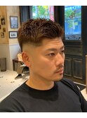 【LUDLOW BLUNT】フェードカット アップバングショート 正統派