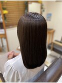 髪質改善 縮毛矯正 艶髪 ミディアム 就活ヘア