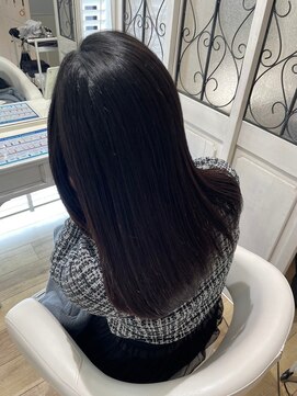 ルシードスタイル グローバルディー 稲毛店(LUCIDO STYLE GLOBAL.D) 黒髪サラツヤロング ナチュラルストレートヘア 小顔【稲毛】