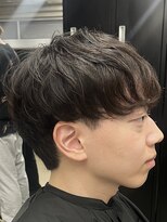 フイ 代々木(Hui)&nbsp;ハイトーンカラー/マッシュパーマ/アースカラー/men's