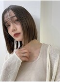 ストレート切りっぱなしボブ　（新潟/万代）