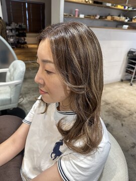 ナルヘアー 越谷(Nalu hair) 30代40代50代白髪ぼかしハイライト/ベージュ