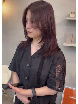 シーン(SCEN) layer cut × Bordeaux color