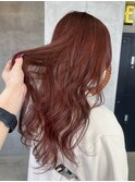 ブリーチなしレッドオレンジ
