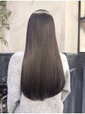 髪質改善ストレート_シルクストレート_ダークグレージュ