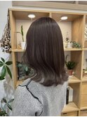 ラベンダーベージュ 冬カラー ブリーチなしカラー H R-72
